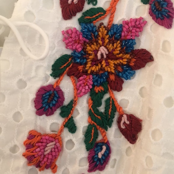 NWT! PatBo hand embroidered eyelet mini dress - Picture 2 of 9